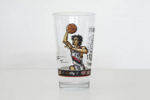 ... Trail Blazers Robin Lopez RoLo Dairy Queen Glass Limited Edition Rare