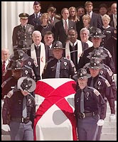 The casket bearing the body of former Gov. George Wallace is removed ...