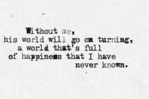 love him but only on my own---- les miz
