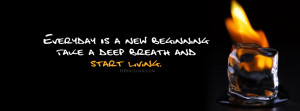 New Beginning - Quotes FB Timeline Cover
