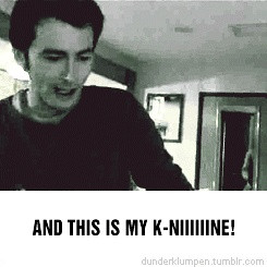 Cute .gif from when David Tennant met his action figure.