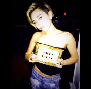 Miley Cyrus Shares A SeXXXy Mugshot On Instagram! Fill In The Blank!