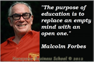 Malcolm Forbes Quote