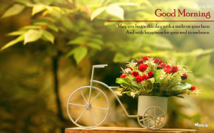 Good Morning with Small small Bicycle Basket and Awaysome Thought Like ...