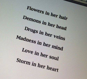 love happy sad quotes head drugs words hurt soul heart mind storm ...