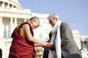 Meeting the current Dalai Lama (left) in Washington, D.C. (japanese ...