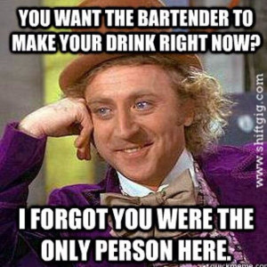 Bartender problems