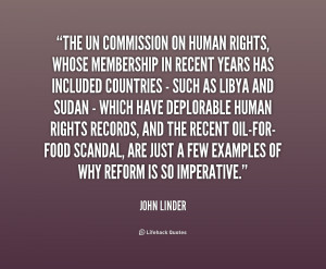 ... And Sudan- Which Have Deplorable Human Rights Records… - John Linder