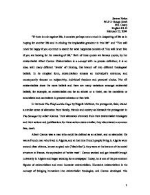 Quotes From The Stranger That Show Existentialism ~ Existentialism ...