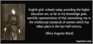 English girls' schools today providing the higher education are, so ...