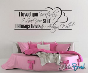 Vinyl Wall Decal Sticker Love Quotes BHuey118s
