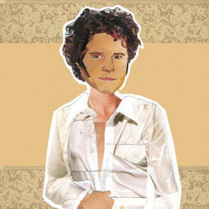 Mr. Darcy Pride and Prejudice magnetic collage paper doll
