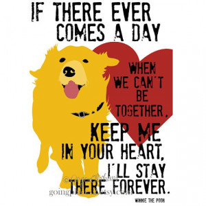 Golden Retriever Dog Art Print Wall Decor I'll Keep You In My Heart 5 ...