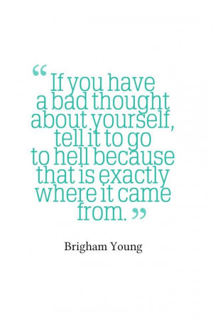 Nothing said against you could ever be from God, so recognize those ...