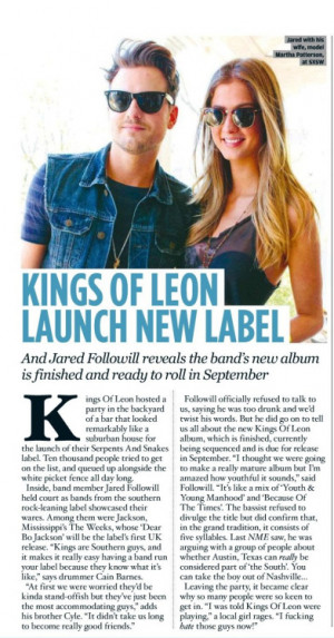 caleb followill interview