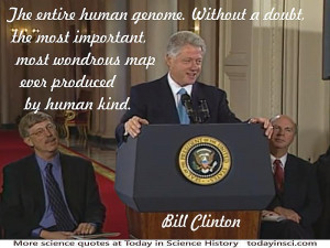 Bill Clinton Human Genome Project
