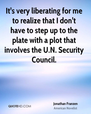 ... step up to the plate with a plot that involves the U.N. Security