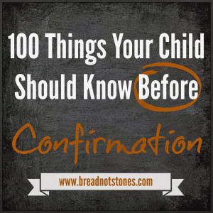 100 Things Your Child Should Know Before Confirmation - The Book