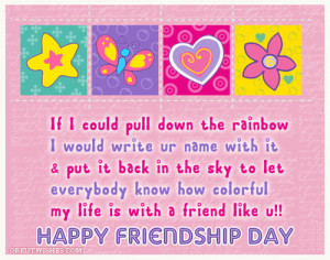 Happy Friendship Day, Send Friendship Day SMS, Quotes, E-Card ...