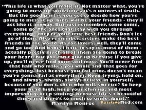 this life is what you make it