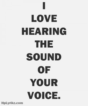 Sound of your voice