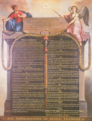La déclaration des Droits de l'Homme et du Citoyen du 26 août 1789 ...