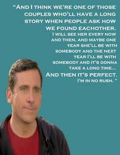 ... michael scott quote...EVER Michael And Holly Quote, Michael Scott