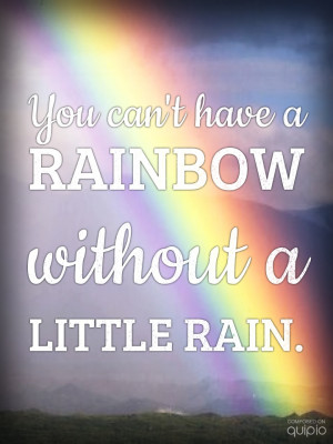 rainbow #rain #quote #happy