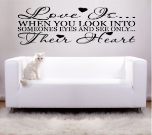 Love is...Heart - Romantic Vinyl Art Wall Stickers Quotes Decal