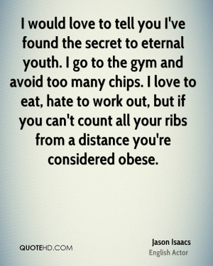 would love to tell you I've found the secret to eternal youth. I go ...