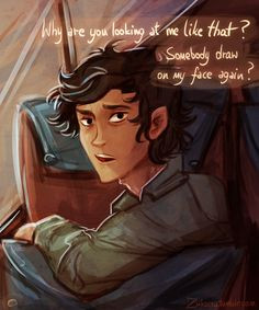 Leo Valdez in the first chapter of The Lost Hero. Then I understood ...