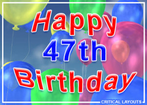 47th birthday wishes