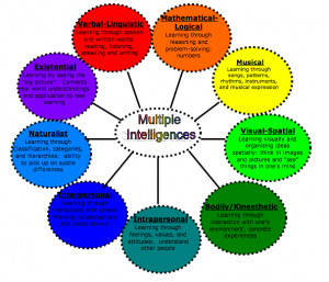 The nine multiple intelligences: