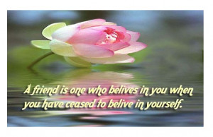 Friend Quotes Greeting Card of Friendship Day