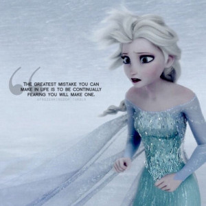 ... mental illness especially anxiety disorder can really relate to Elsa