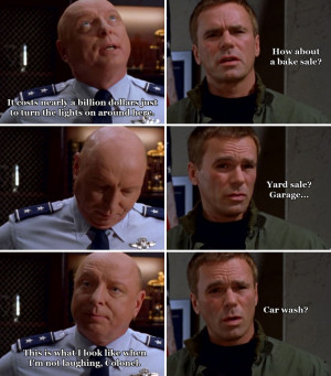 Re: Favorite funny quotes of RDA from Stargate SG1