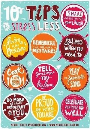 10 tips to stress less quotes via www.Facebook.com/PositivityToolbox