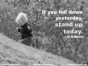 Post image for QUOTE & POSTER: If you fell down yesterday, stand up ...