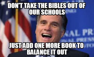 mitt romney school scriptures meme