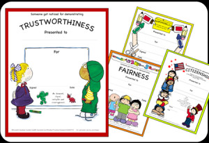 Character Counts Recognition Awards & Certificates - Downloadable