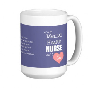 Mental Health Nursing-I Care+Pink Heart Classic White Coffee Mug
