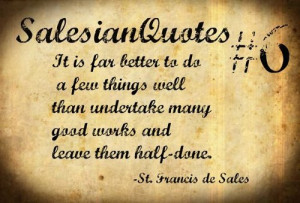 Photo: Salesian Quotes - St. Francis de Sales