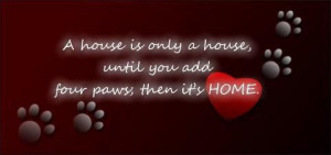 house is not a home....