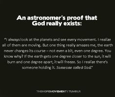 love how science completely supports God's existence. Our God is so ...