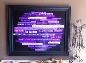 Purple Motivational Quotes Collage | Instant Digital Download