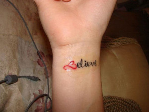 35 Inspirational Believe Tattoos