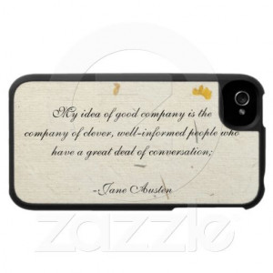 iPhone 4 Case: Famous quote from the beginning of Pride and Prejudice ...