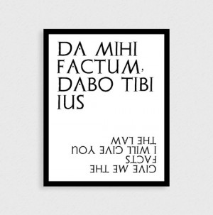 Photo of Latin saying print Latin quotes Typographic print Black white ...