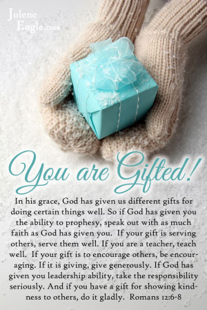 You are gifted! Discovering your spiritual gift.{click to read}