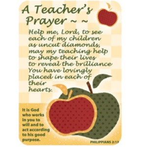 pkg 10 a teacher s prayer christian pocket cards 13852 a teacher s ...